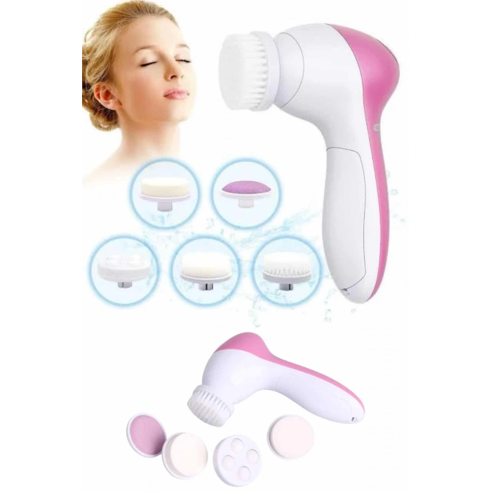 5 Başlıklı Cilt Temizleme Cihazı Ultra Kaliteli Yumuşak Kırşıklık Karşıtı
