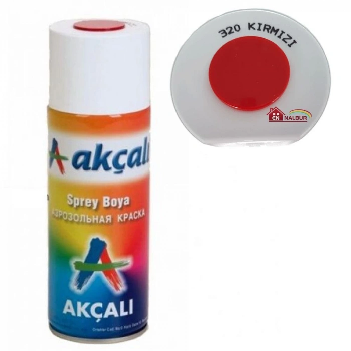 Akçalı Sprey Boya 400 ml 320 Kırmızı