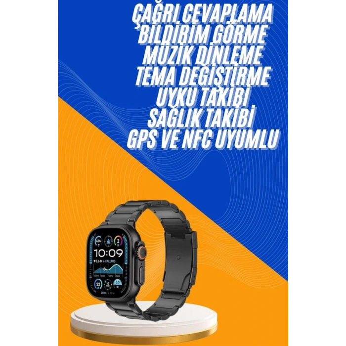 Akıllı Saat 3 Kordonlu Waterproof Adımsayar, Titreşim ve GPS Özelliği