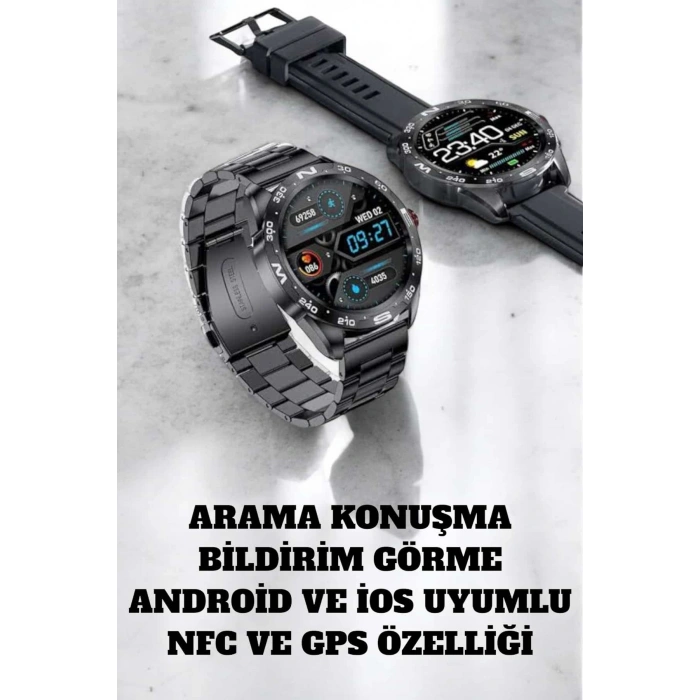 Akıllı Saat Arama Cevaplayan Titreşim Özelliğiyle Bildirim Görebilen