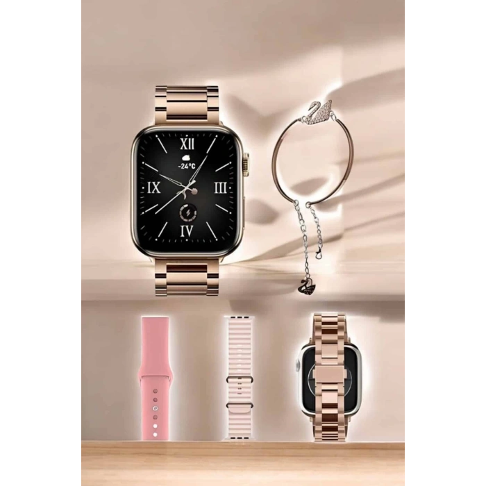 Akıllı Saat Bileklik Hediyeli Uzun Pil Ömrü GPS Takibi