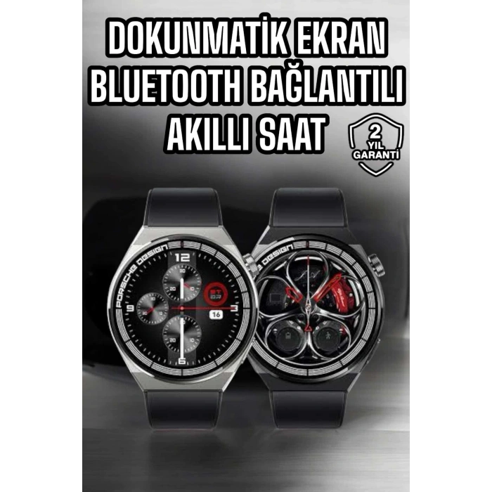 Akıllı Saat Dokunmatik Ekran Sesli Görüşme ve Bildirim Görme Sağlık Takibi
