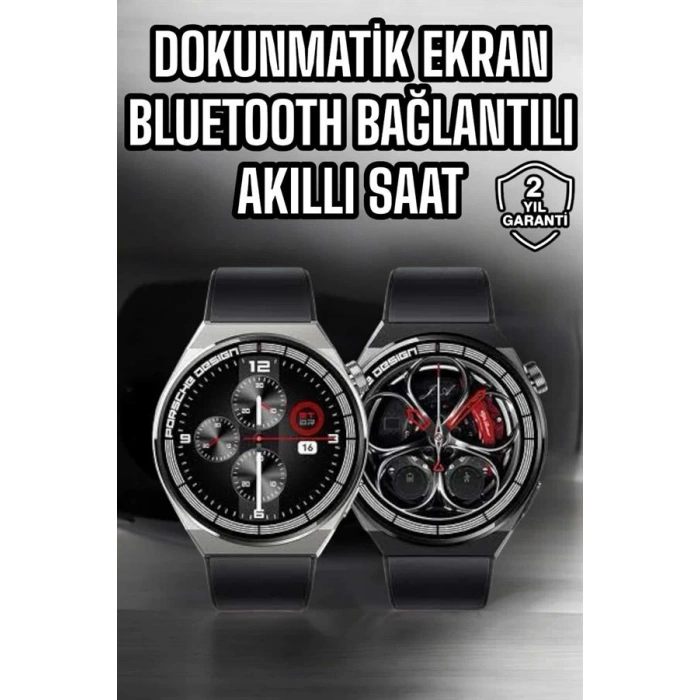 Akıllı Saat Dokunmatik Ekran Sesli Görüşme ve Bildirim Görme Sağlık Takibi