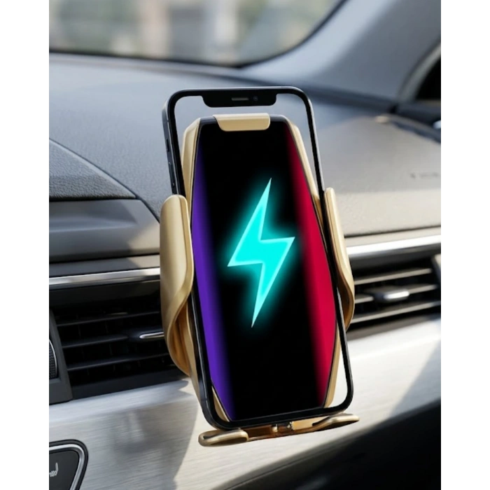 Araç Havalandırma Telefon Tutucu Kablosuz Şarj Destekli Akıllı Sensörlü