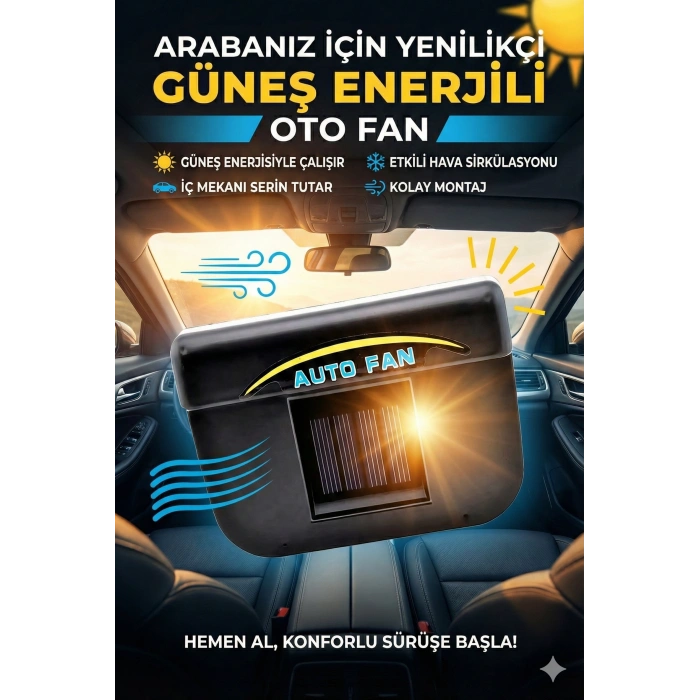 Auto Cool Güneş Enerjisiyle Çalışan Araç İçi Soğutucu