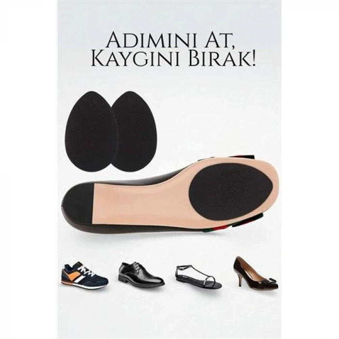 Ayakkabı Tabanına Yapışan Kaydırmaz Ped - Düşme Önleyici, Kendinden Yapışkanlı | Topuklu, Kösele ve Spor Uyumlu