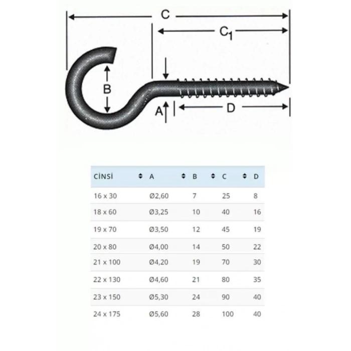BA21100 21X100 Açık Piton 10 Adet
