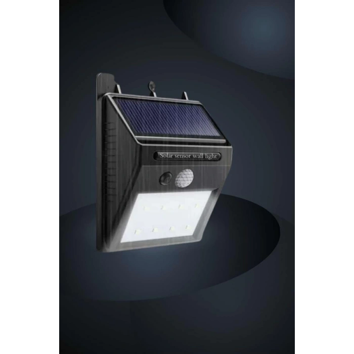 Bahçe Aydınlatma Sensörlü Güneş Enerjili Duvar Lambası 40 Led Işık