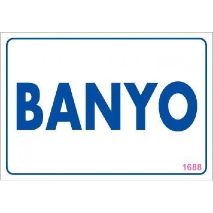 Banyo Uyarı Levhası 17,5x25 KOD:1688