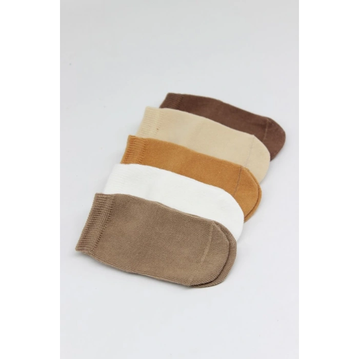 Bistyle 5li Penye Soket Kutulu Basic Çorap 10131 Bej