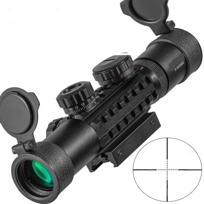 C3-9X26 EG Raylı Çift ışıklı Av Dürbünü  11mm/22mm