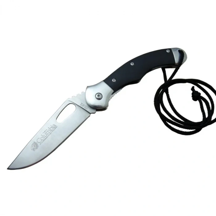 Columbia Spay CTS-BCK Outdoor Çakı 21 cm - Siyah G10 Sap, Manuel, İpli