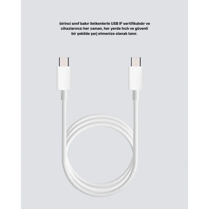 Dayanıklı Dış Kaplamalı 30W 5.0A Type-C Hızlı Şarj ve Data Kablosu