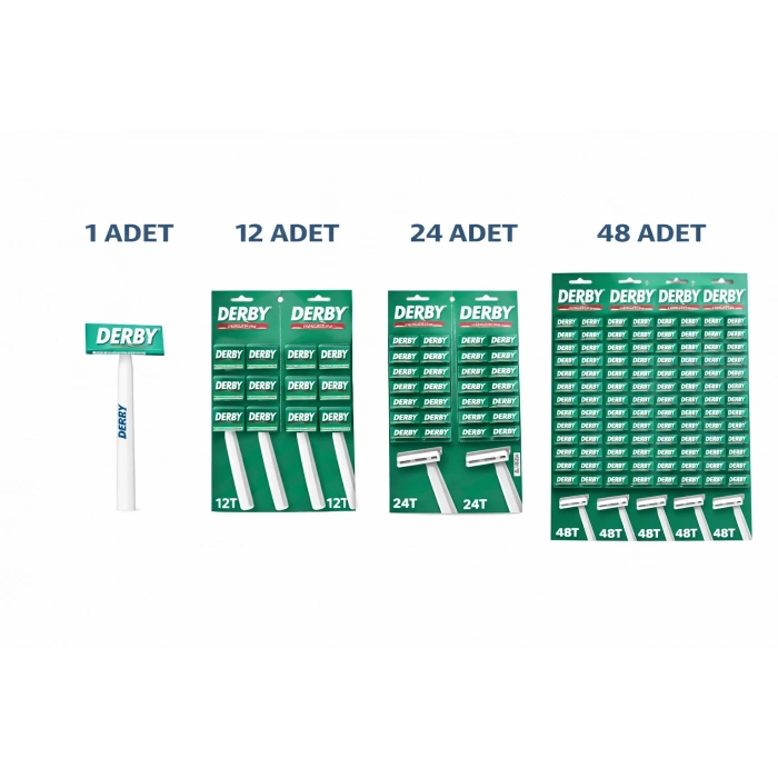 Derby Tek Bıçaklı Tıraş Bıçağı Avantajlı Paket Seçenekleri 1 ADET