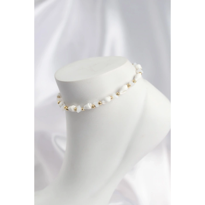 Doğal Deniz Kabuğu Model ve Kristal Taş Model Halhal