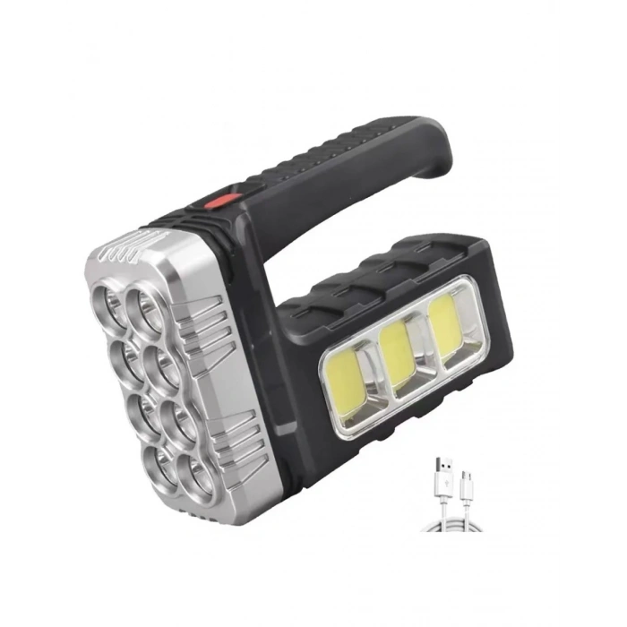 El Feneri Solar Panelli Ledli Powerbank Cob Fener