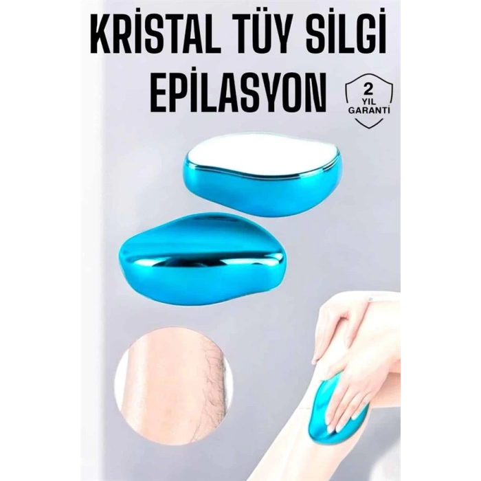 Epilasyon Aleti Bacaklar Kollar İçin Yıkanabilir Kristal Epilatör Tüy Silgi