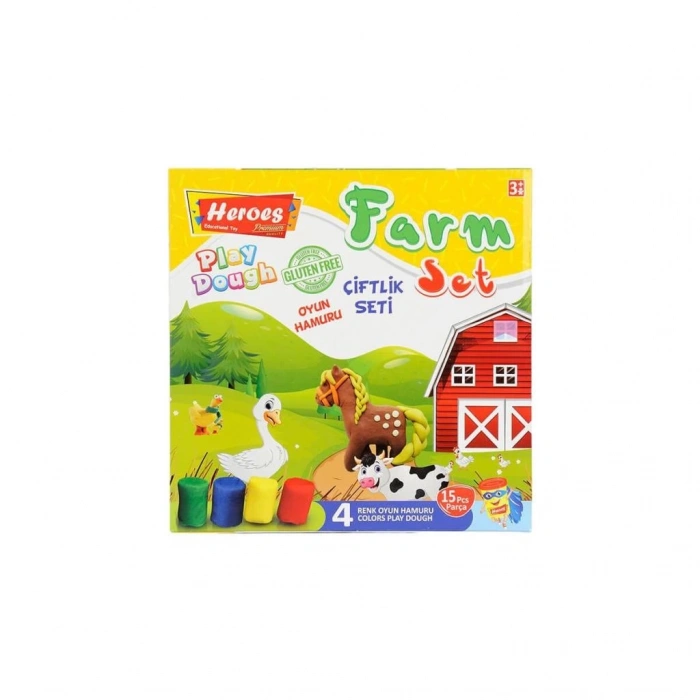 ERN-588 Heroes Orta Kutulu Çiftlik Oyun Hamuru Seti  - Eren Oyuncak