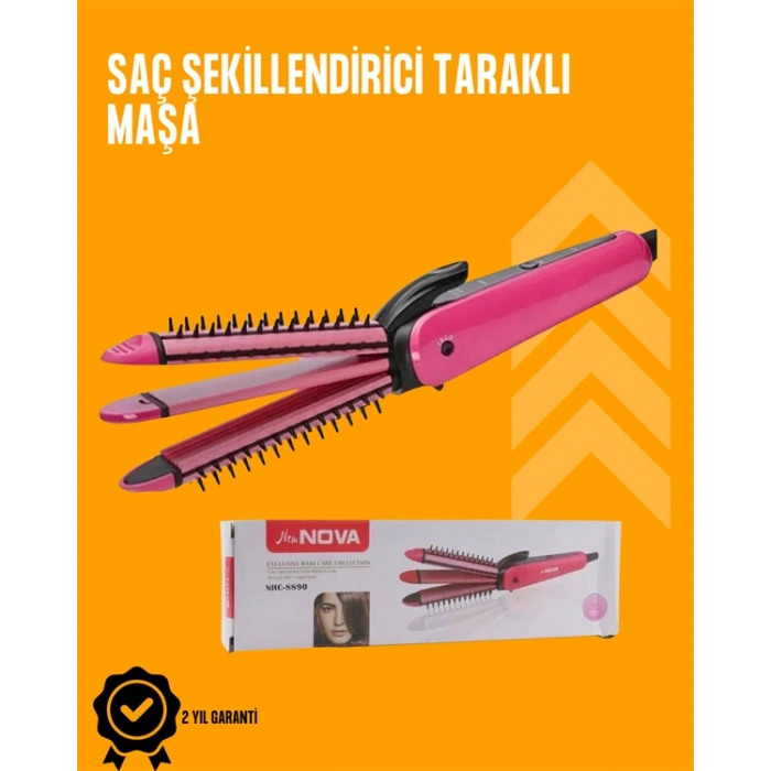 Fön İşlemine Uyumlu Sabitleyici Saç Tarağı