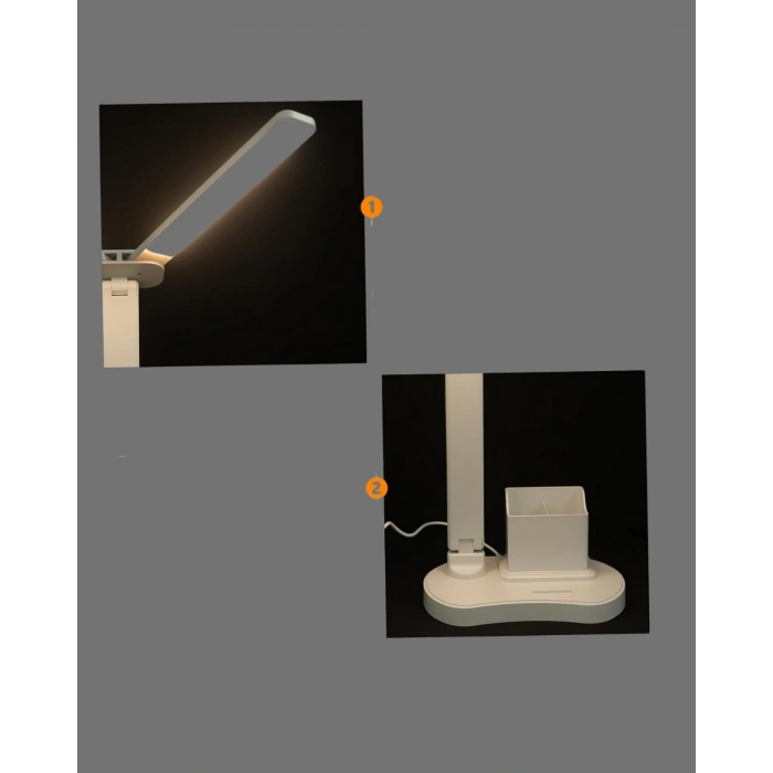 Göz Koruyucu LED Okuma Lambası | Titreşimsiz Işık, Kalemlik ve Stand Fonksiyonlu