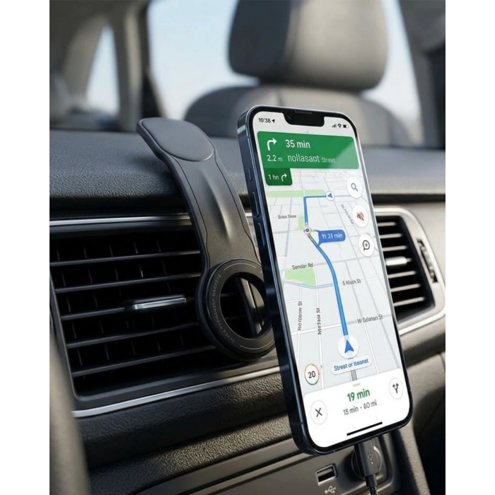 Güçlü Mıknatıslı Araç Telefon Tutucu 360° Döner Dashboard Standı