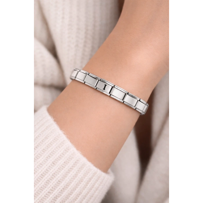 I Harfli Çelik Bileklik – Kişiye Özel Baş Harf Bileklik – Paslanmaz Çelik Zarif Kadın Bileklik