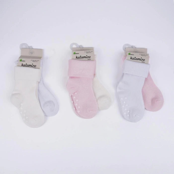 Katamino Monala Absli 2li Kız Modal Bebek Soket K44091 Asorti