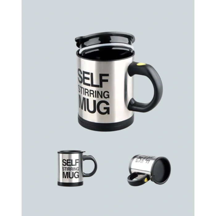 Kendi Kendini Karıştıran Termos Kupa | Güçlü Motor ve Çift Katmanlı Isı Koruma