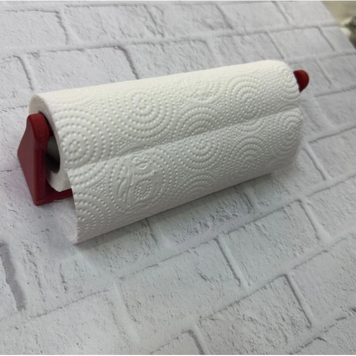 Kırmızı Peçete Tutucu Duvara Monte Pratik Kağıt Havlu Askısı