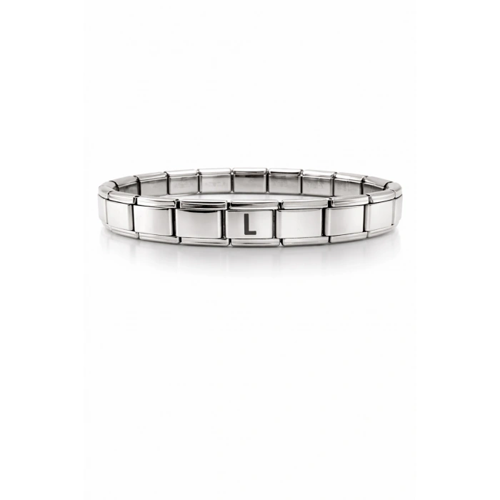 L Harfli Çelik Bileklik – Kişiye Özel Baş Harf Bileklik – Paslanmaz Çelik Zarif Kadın Bileklik