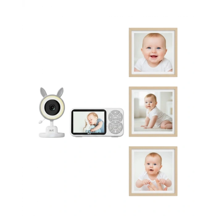 LCD Ekranlı Bebek İzleme Kamerası Ninnili Gece Görüşlü Güvenlik Sistemi