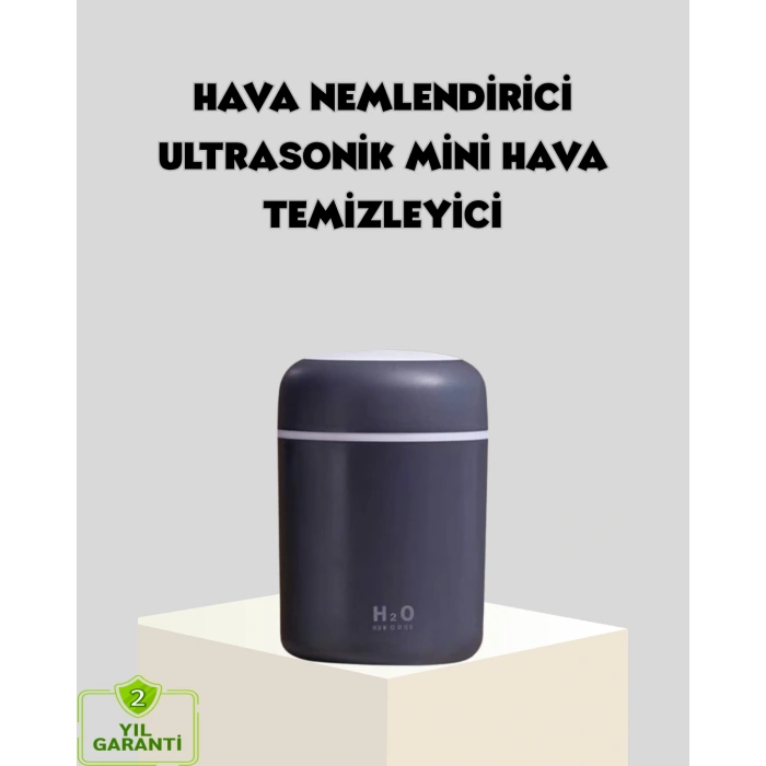 LED Işıklı USB Nemlendirici – Sürekli ve Aralıklı Püskürtme Modu
