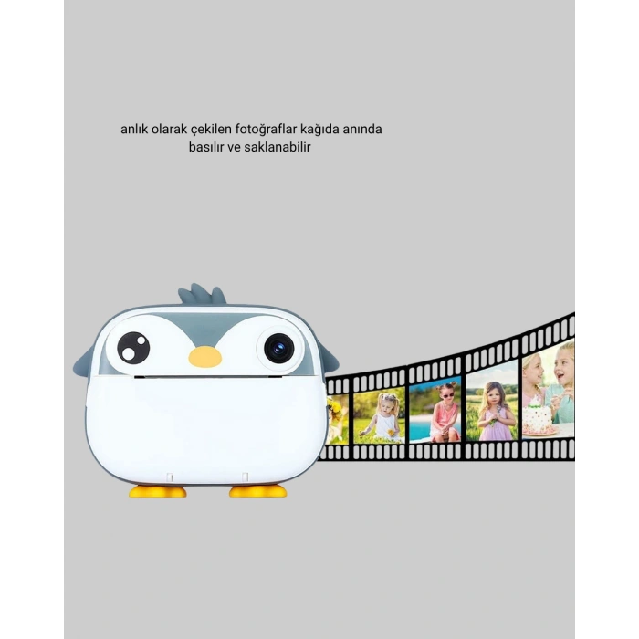 Mini Çocuk Kamera Anında Baskı Özellikli HD Video Termal Yazıcılı