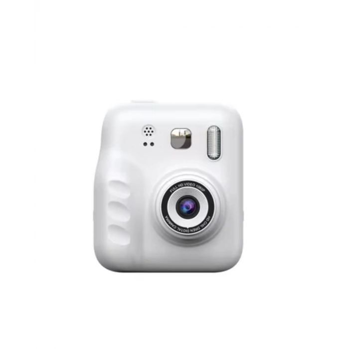 Mini Dijital Çocuk Kamerası Anında Baskı 5 Kalem 4 Kağıt Rulo Hediyeli