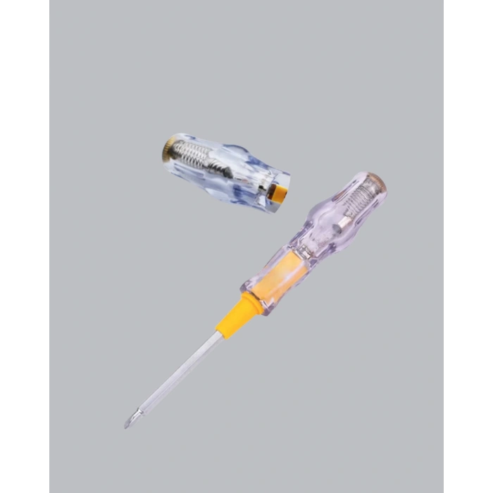 Neon Lambalı Elektrik Kontrol Kalemi Nikel Kaplama 110-220V