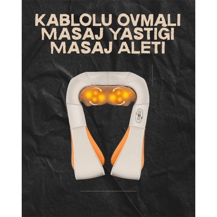 Ovmalı Isıtmalı Elektrikli Masaj Aleti – Boyun, Sırt, Bel, Omuz ve Bacak İçin Profesyonel Masaj Aleti