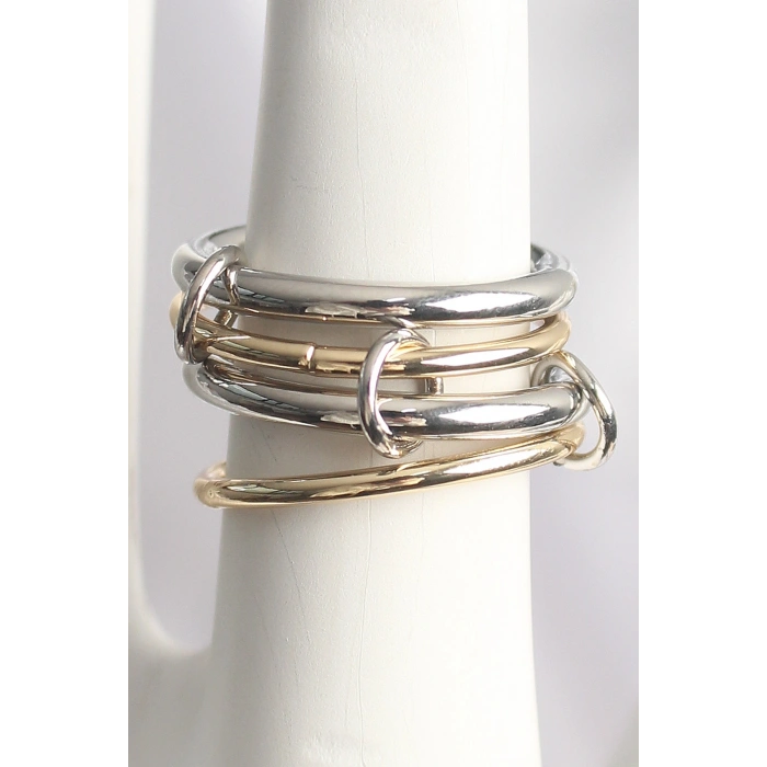 Pirinç Mix Renk 4Lü Model Kadın Yüzük