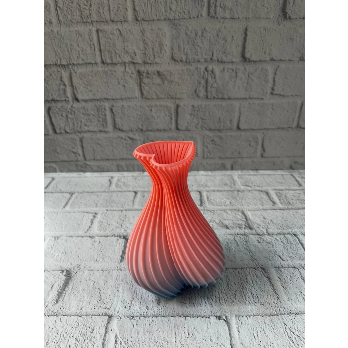 Romantik Kalp Figürlü Süslük Vazo Modern Tasarım 15 cm