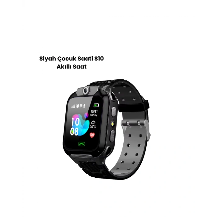 S10 Akıllı Çocuk Saati SİYAH