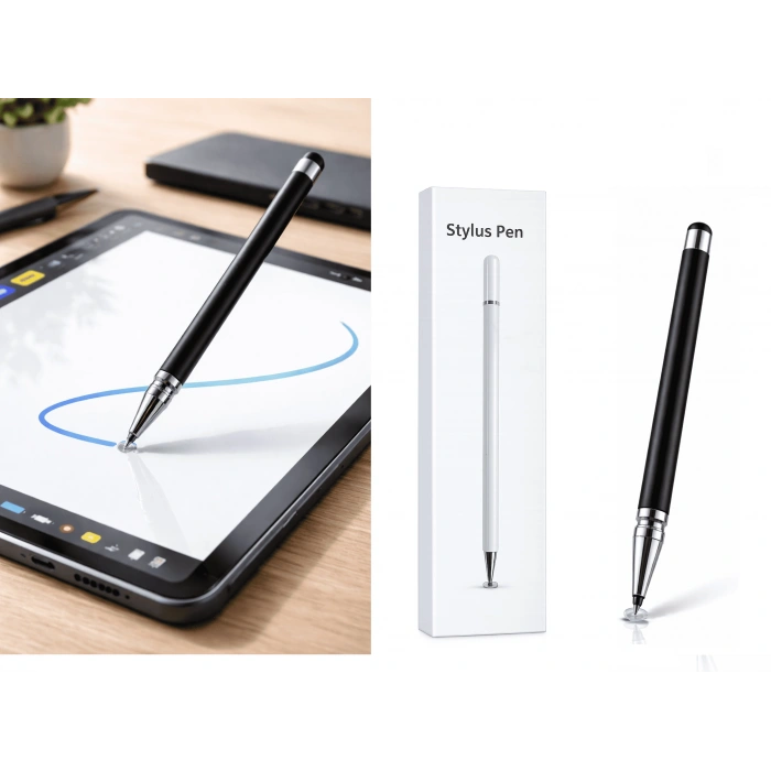 Samsung A10 Uyumlu Dokunmatik Stylus Kalem Disk Uçlu Hassas Tablet Telefon Çizim Kalemi