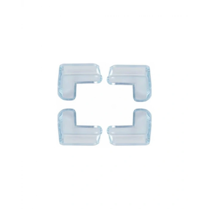 Şeffaf Masa Kenar Koruyucu 4 Lü Set Mobilya Köşe Koruma Aparatı