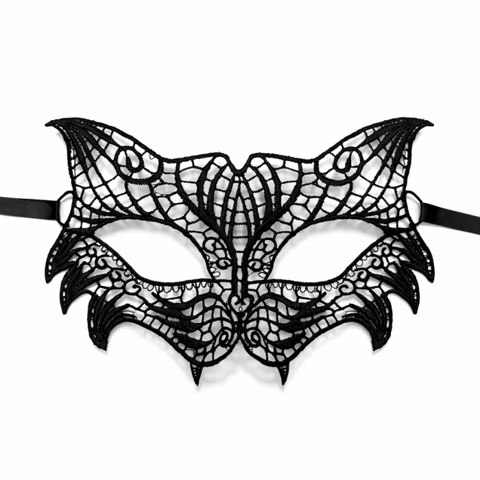 Siyah Dantel Venedik Maskesi Kadın – Zarif Parti & Balo Maskesi 3 No