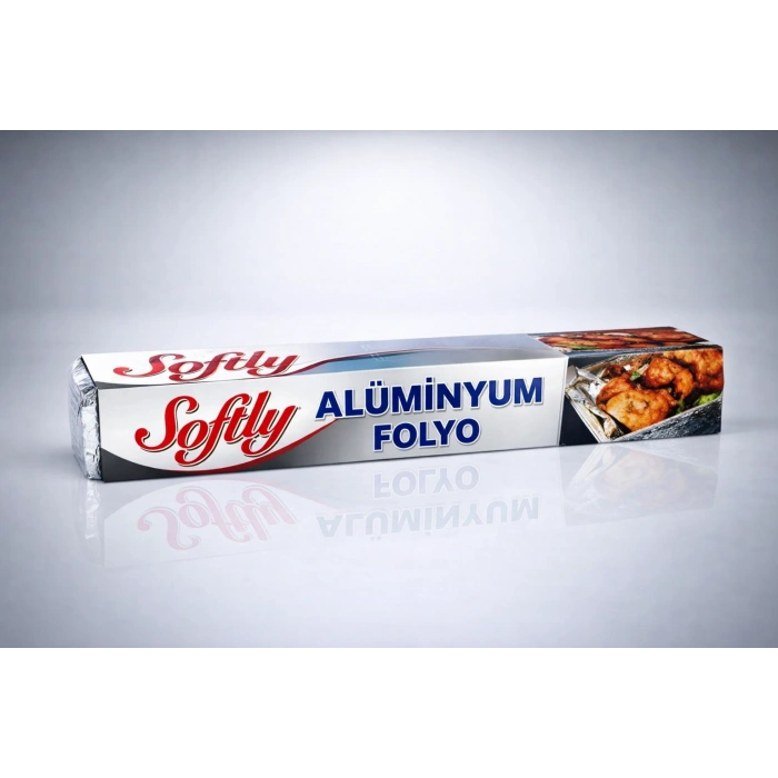Softy Alüminyum Folyo 3,5 Metre Mutfak Folyosu Isıya Dayanıklı Gıda Saklama ve Fırın Folyosu