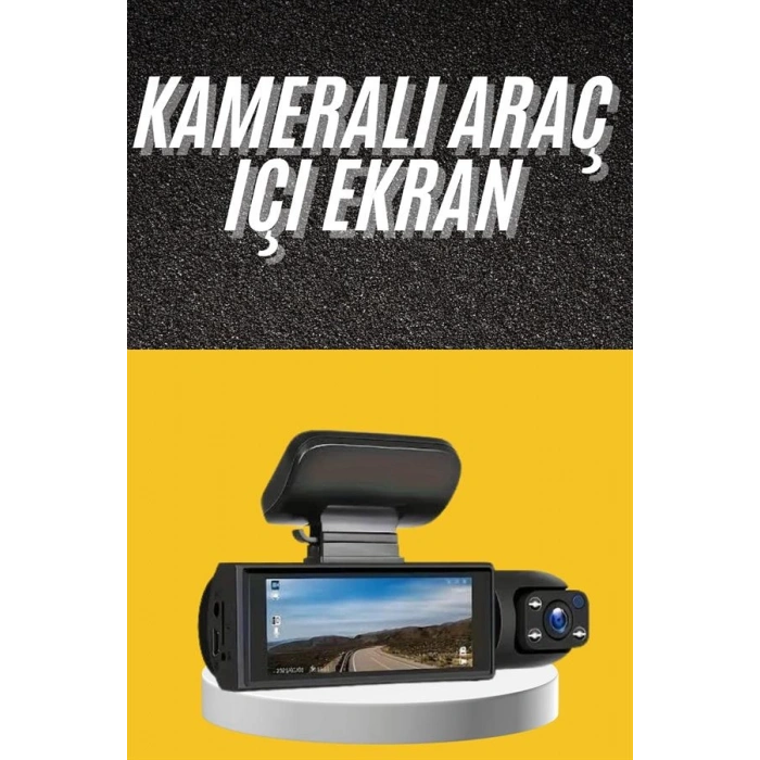 Sürüş Kamerası Video Kaydedici Hareket Algılama Gece Görüşlü