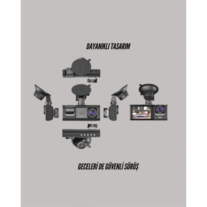 TA-01 LCD Ekranlı Gece Görüşlü Araç Kamerası