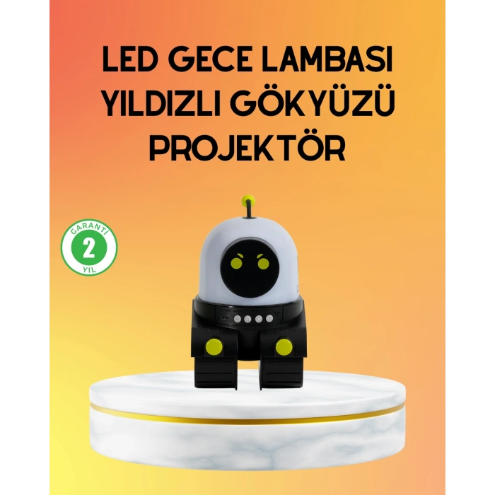 Taşınabilir Lityum Bataryalı Led Gece Lambası ve Projektör
