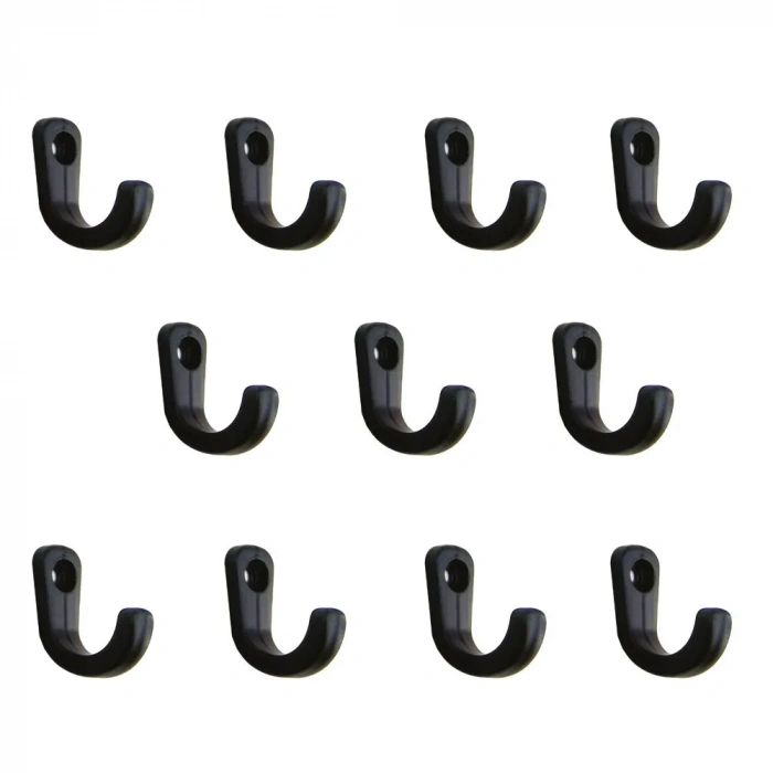 Tekli Anahtar, Bijuteri, Vitrin, Dekor Askısı - Siyah, 10x18x22 mm