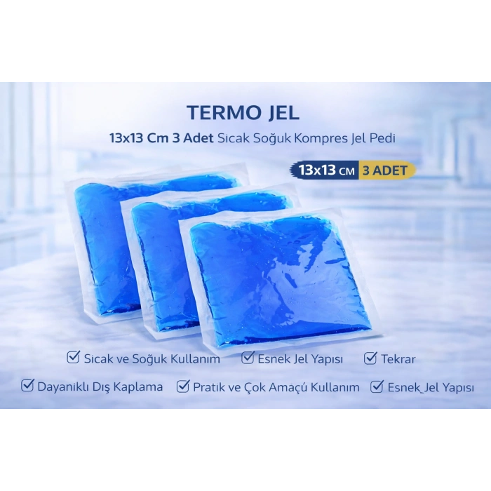 Termo Jel 13x13 Cm 3 Adet Sıcak Soğuk Kompres Jel Pedi