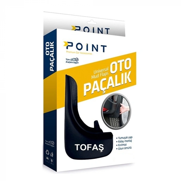 Tofaş Paçalık Tozluk Çamurluk Universal Siyah 2'li
