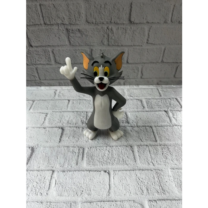 Tom Kedi Biblo 22 cm Hediyelik Dekoratif Ev Ofis Aksesuarı